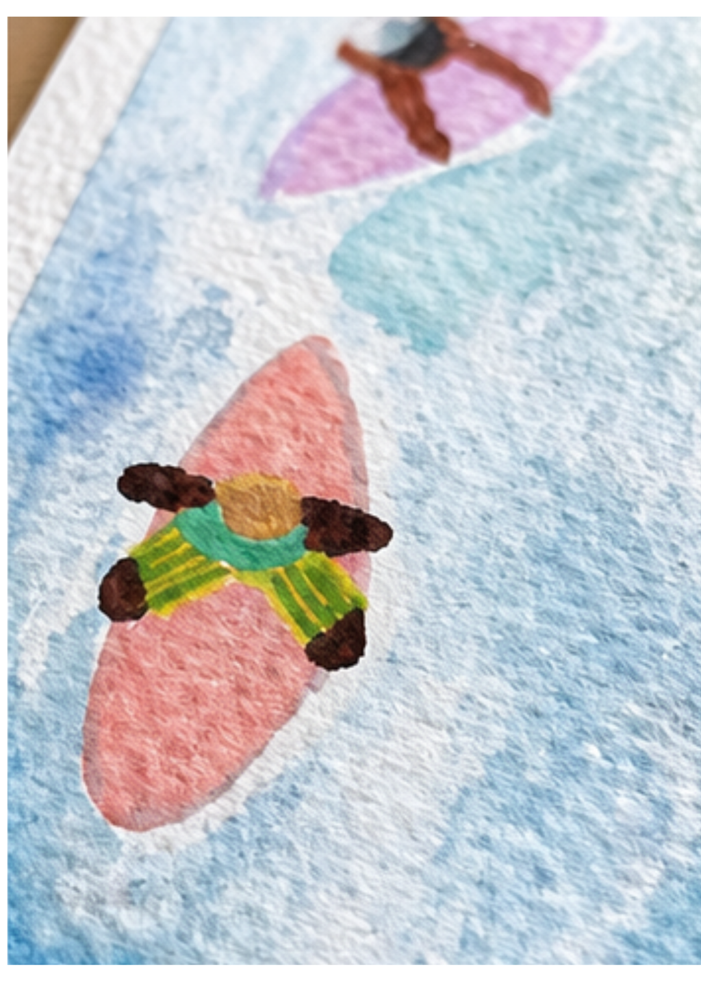 Paddle Out – Original Watercolor