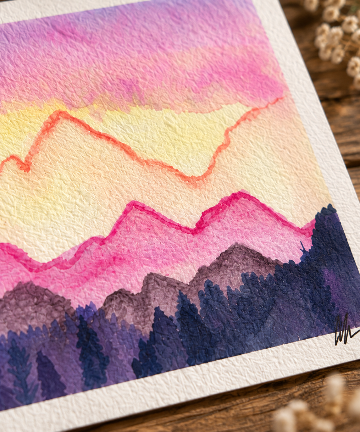Mountain Time – Original Watercolor