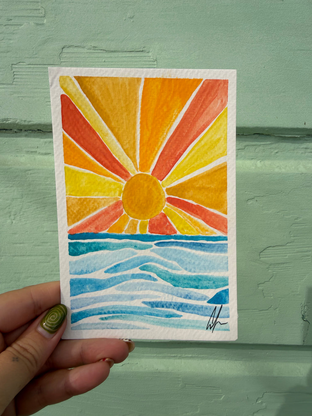 The Sunset – Original Watercolor