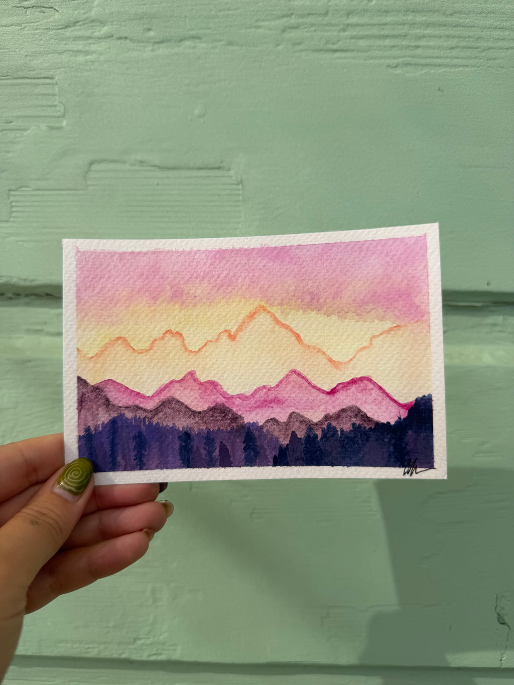 Mountain Time – Original Watercolor