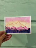 Mountain Time – Original Watercolor