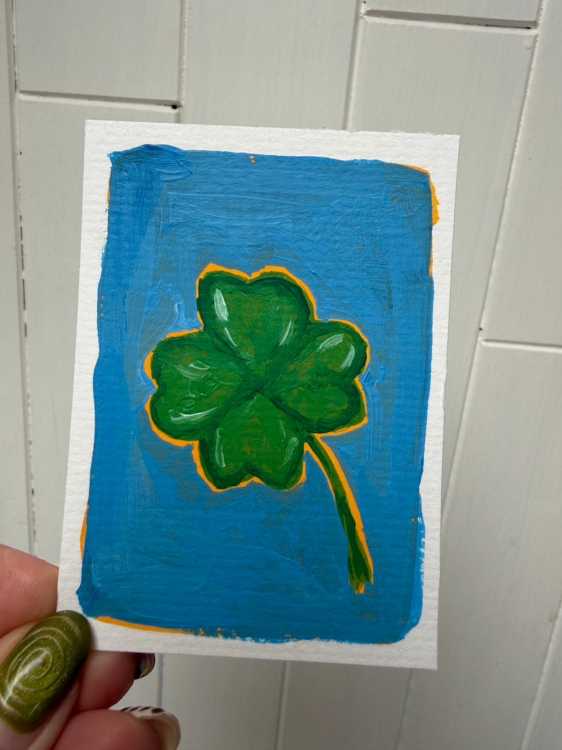 Four Leaf Clover Mini Art Print